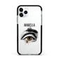 Personalised Vintage Halloween Eye Apple iPhone 11 Pro in Silver with Black Impact Case