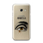 Personalised Vintage Halloween Eye Samsung Galaxy A3 2017 Case on gold phone