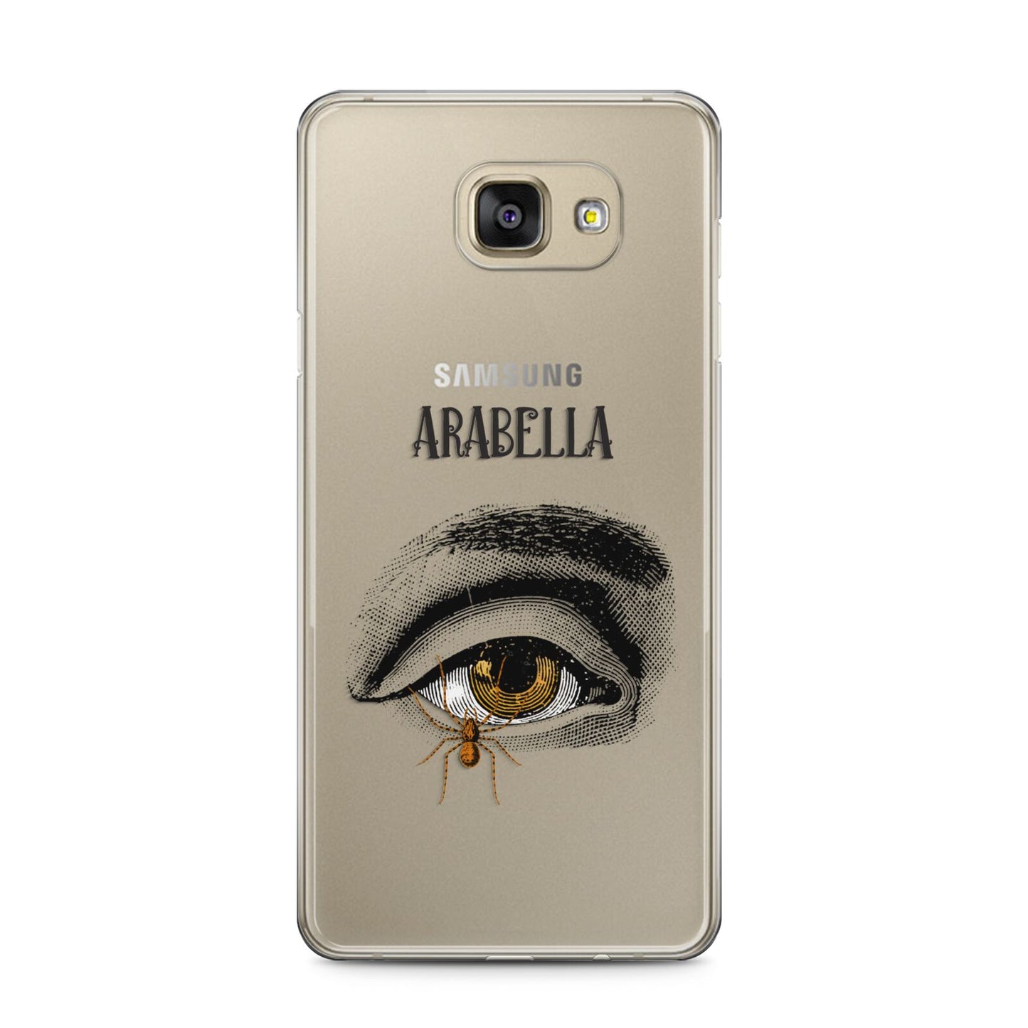 Personalised Vintage Halloween Eye Samsung Galaxy A5 2016 Case on gold phone