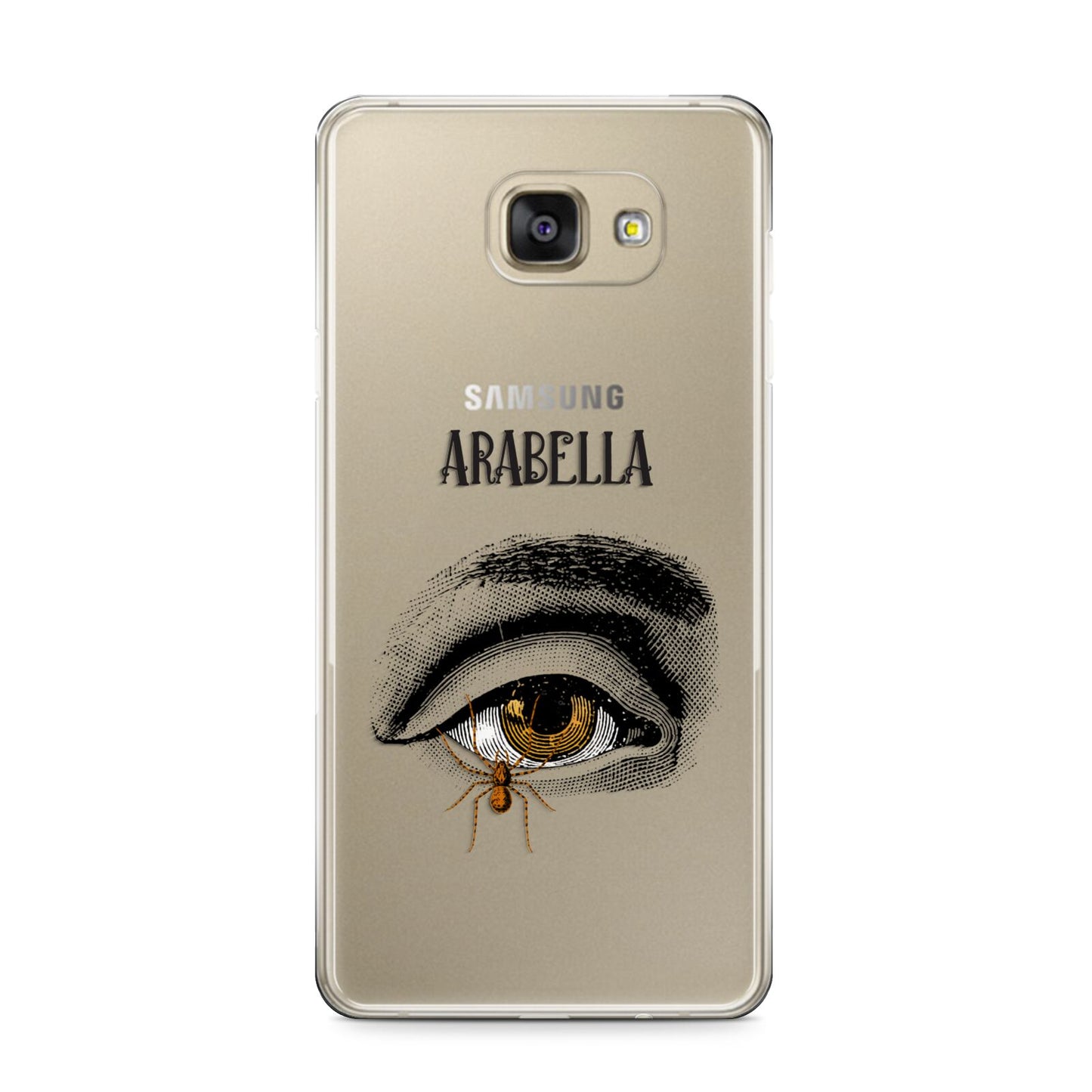 Personalised Vintage Halloween Eye Samsung Galaxy A9 2016 Case on gold phone