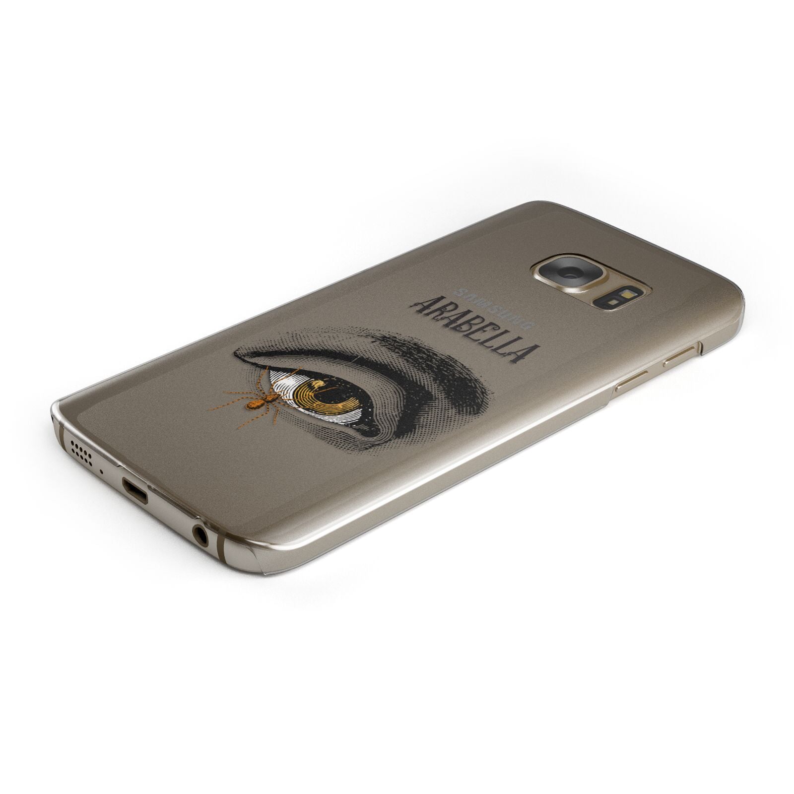 Personalised Vintage Halloween Eye Samsung Galaxy Case Bottom Cutout