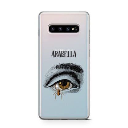 Personalised Vintage Halloween Eye Samsung Galaxy S10 Case
