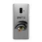 Personalised Vintage Halloween Eye Samsung Galaxy S9 Plus Case on Silver phone