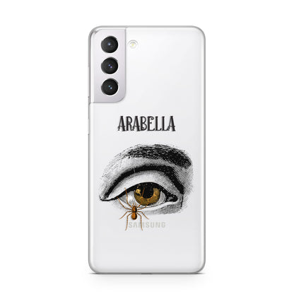 Personalised Vintage Halloween Eye Samsung S21 Case