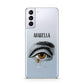 Personalised Vintage Halloween Eye Samsung S21 Plus Case