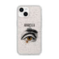 Personalised Vintage Halloween Eye iPhone 14 Glitter Tough Case Starlight