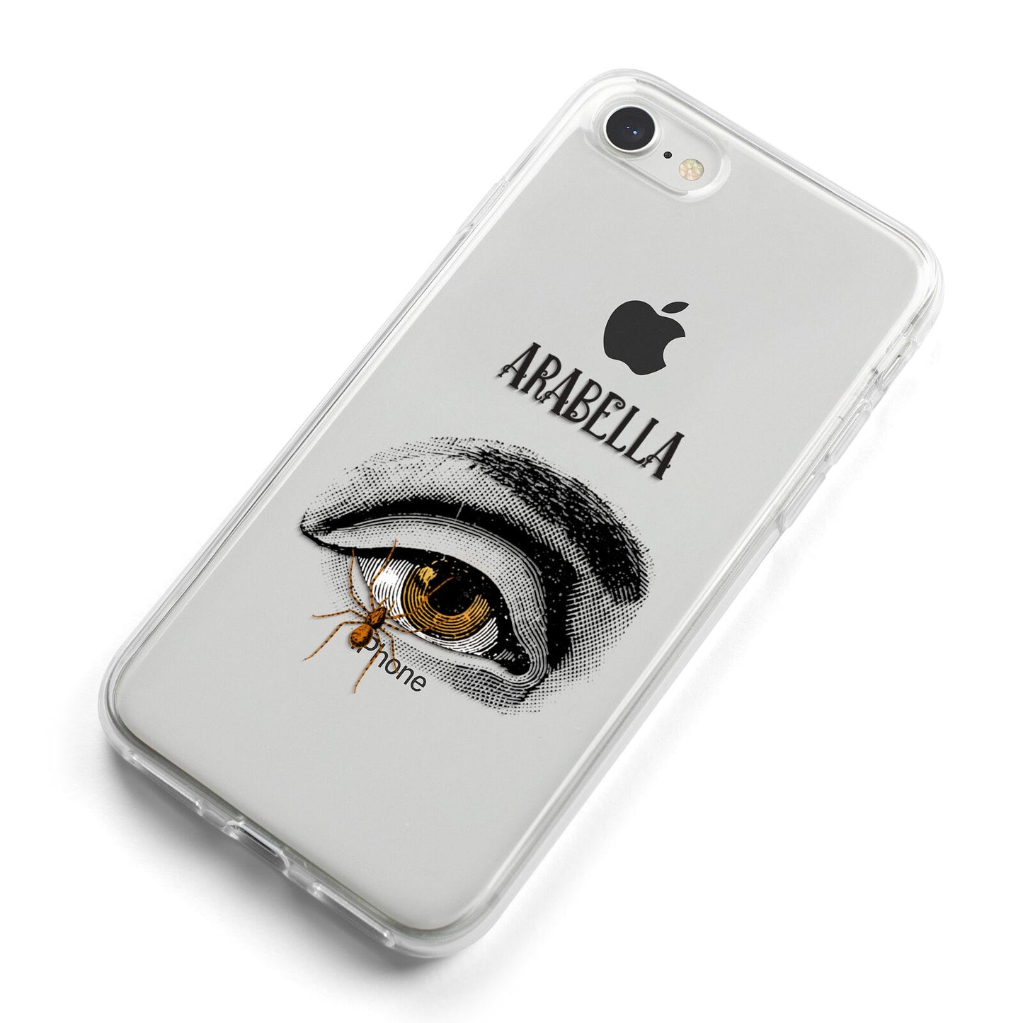 Personalised Vintage Halloween Eye iPhone 8 Bumper Case on Silver iPhone Alternative Image