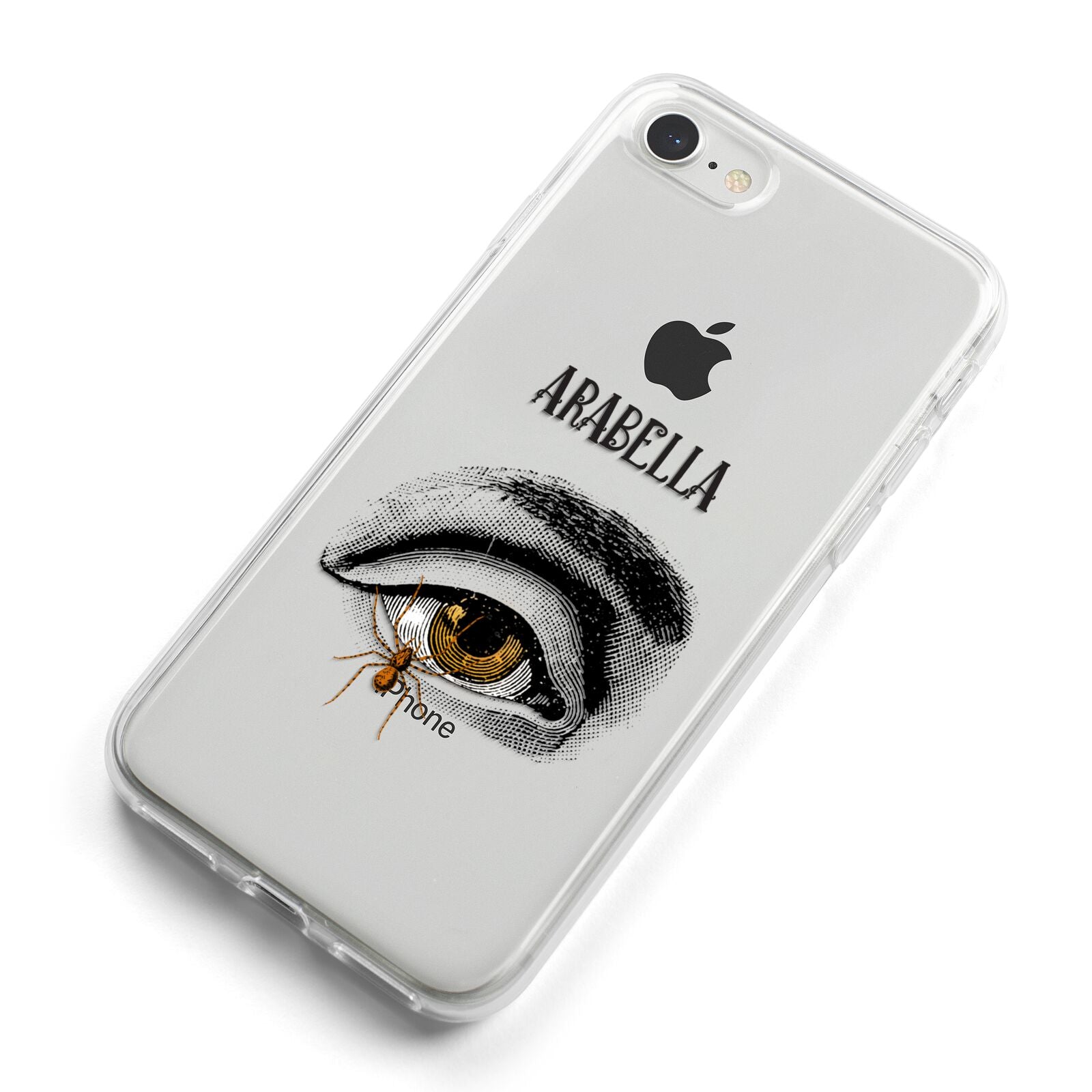 Personalised Vintage Halloween Eye iPhone 8 Bumper Case on Silver iPhone Alternative Image