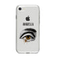 Personalised Vintage Halloween Eye iPhone 8 Bumper Case on Silver iPhone