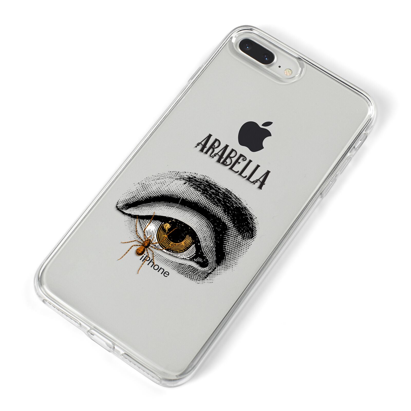 Personalised Vintage Halloween Eye iPhone 8 Plus Bumper Case on Silver iPhone Alternative Image