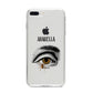 Personalised Vintage Halloween Eye iPhone 8 Plus Bumper Case on Silver iPhone