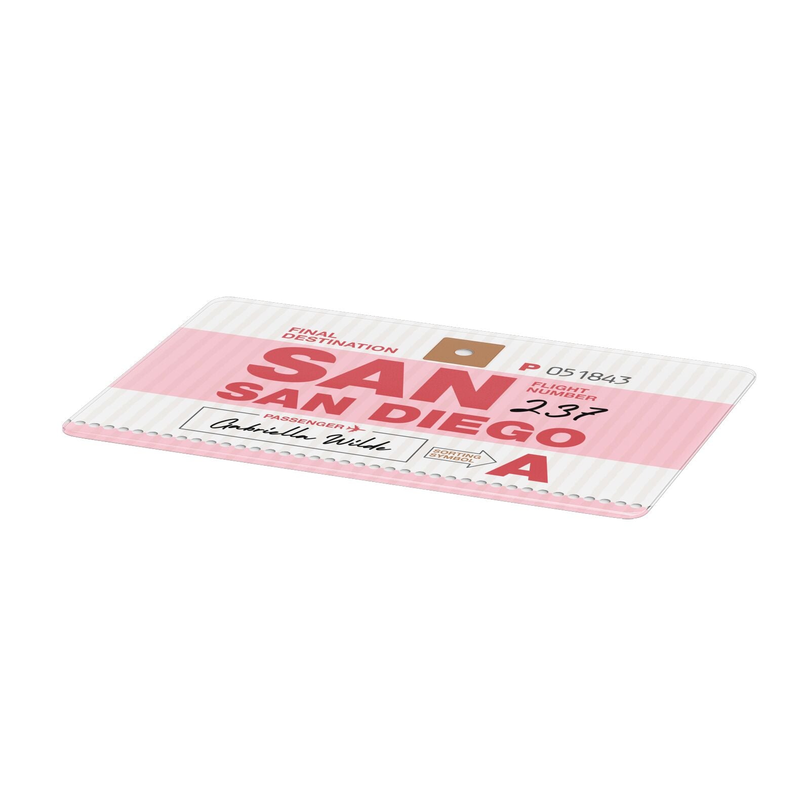 Personalised Vintage Luggage Tag Apple MacBook Case Only