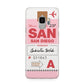 Personalised Vintage Luggage Tag Samsung Galaxy S9 Case