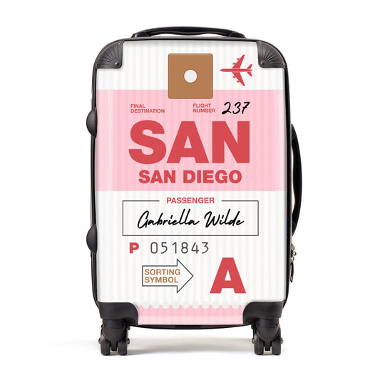 Personalised Vintage Luggage Tag Suitcase