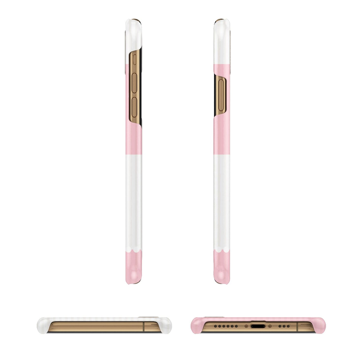 Personalised Vintage Luggage Tag iPhone 11 3D Snap Case Angle Images