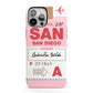 Personalised Vintage Luggage Tag iPhone 13 Pro Max Full Wrap 3D Tough Case