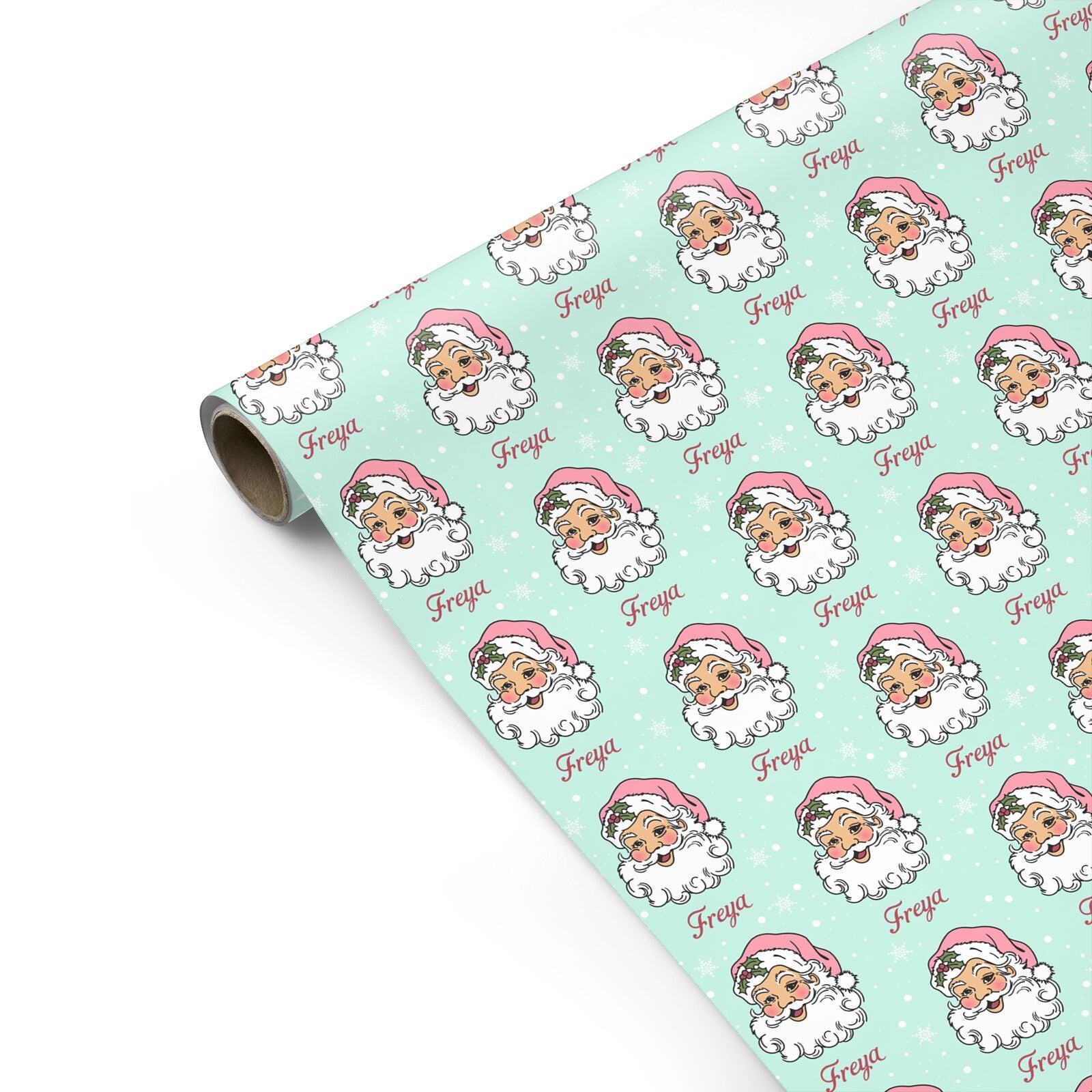 Personalised Vintage Santa Personalised Gift Wrap