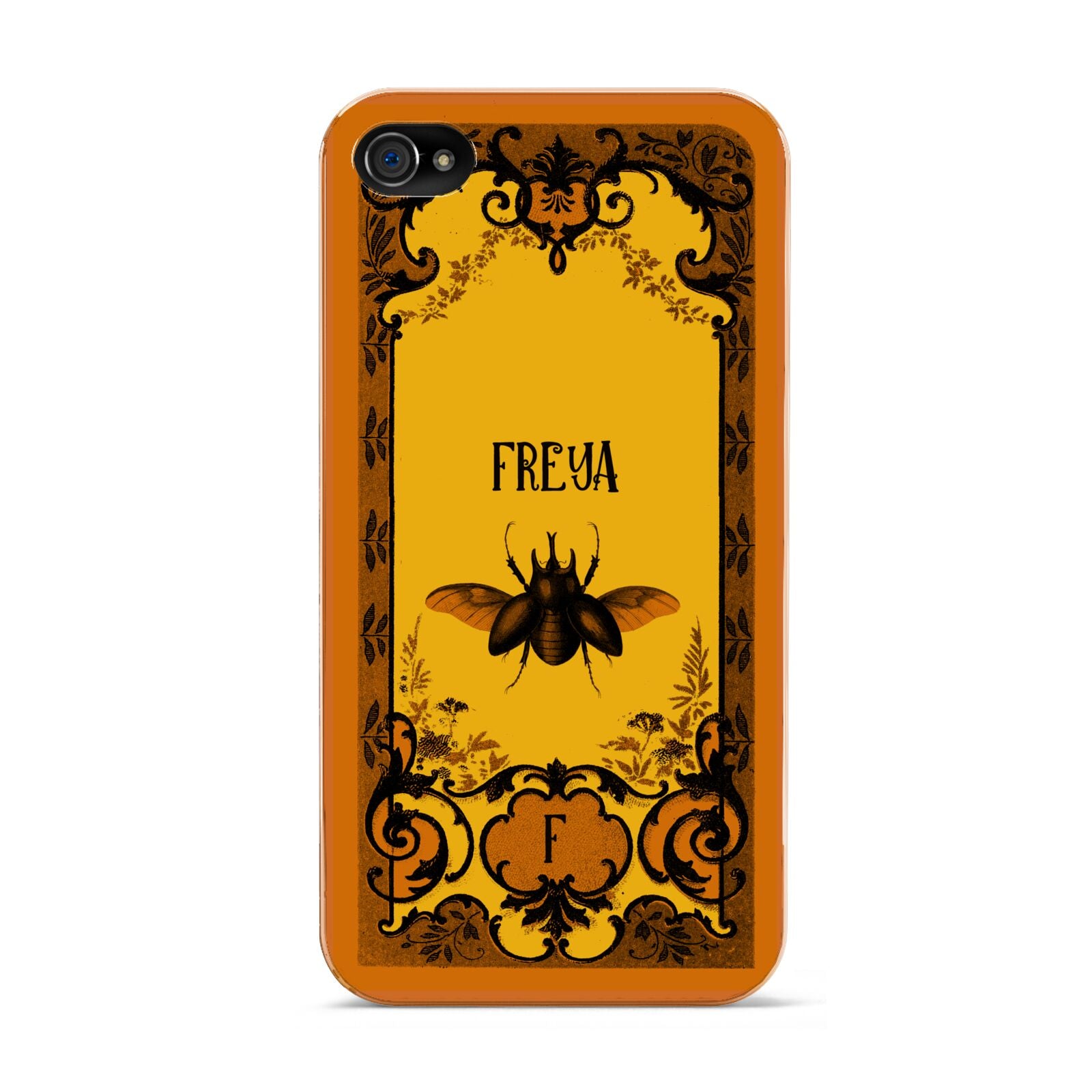 Personalised Vintage Spooky Beetle Apple iPhone 4s Case