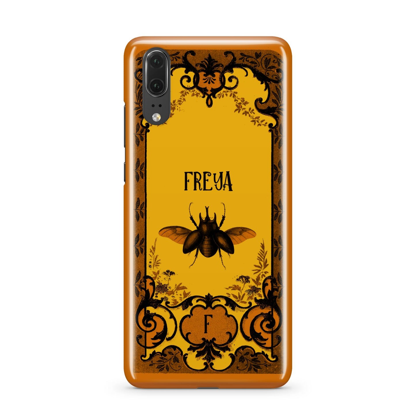 Personalised Vintage Spooky Beetle Huawei P20 Phone Case