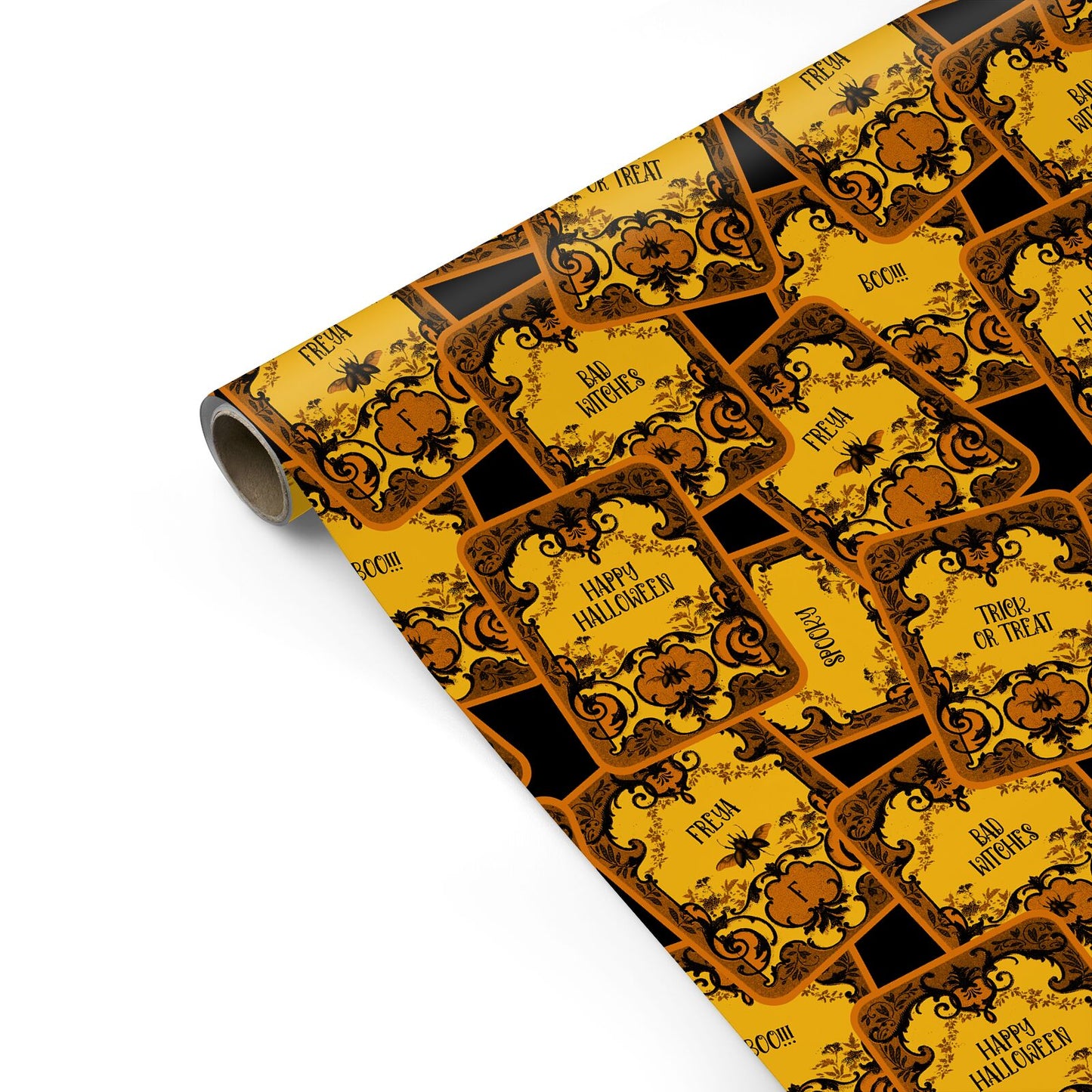 Personalised Vintage Spooky Beetle Personalised Gift Wrap