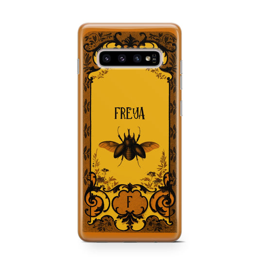 Personalised Vintage Spooky Beetle Protective Samsung Galaxy Case