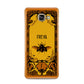 Personalised Vintage Spooky Beetle Samsung Galaxy A3 2016 Case on gold phone