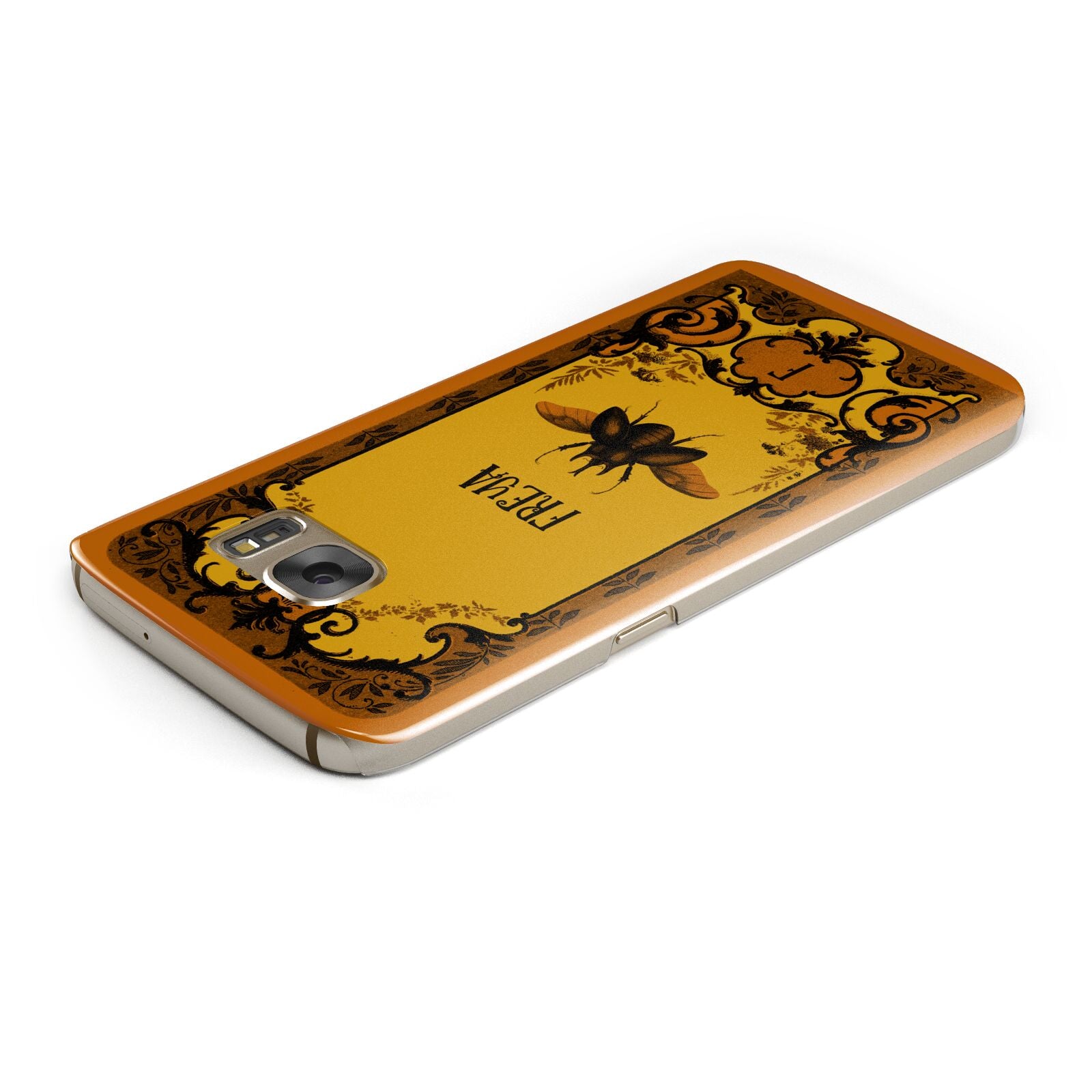 Personalised Vintage Spooky Beetle Samsung Galaxy Case Top Cutout