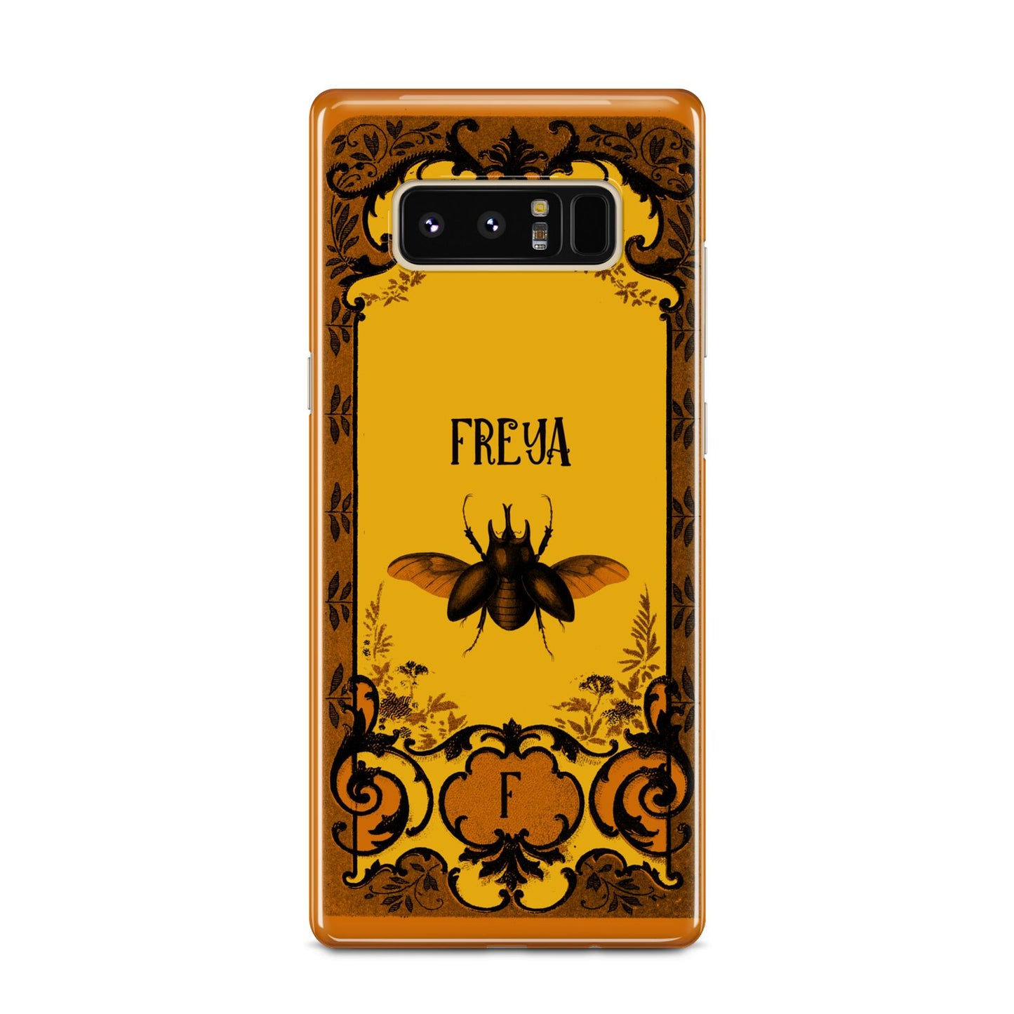 Personalised Vintage Spooky Beetle Samsung Galaxy Note 8 Case