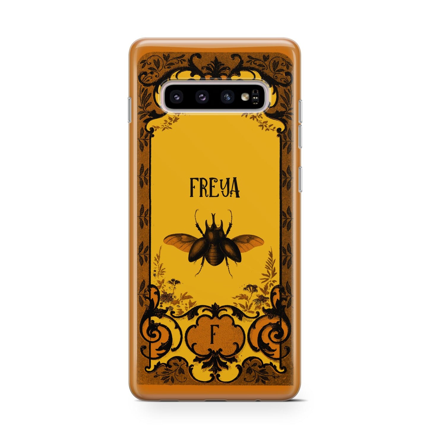 Personalised Vintage Spooky Beetle Samsung Galaxy S10 Case