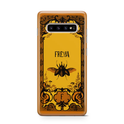 Personalised Vintage Spooky Beetle Samsung Galaxy S10 Case