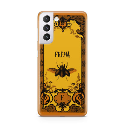 Personalised Vintage Spooky Beetle Samsung S21 Case