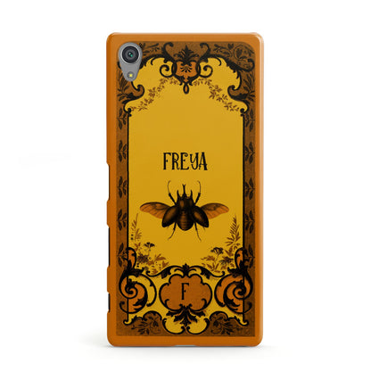 Personalised Vintage Spooky Beetle Sony Xperia Case