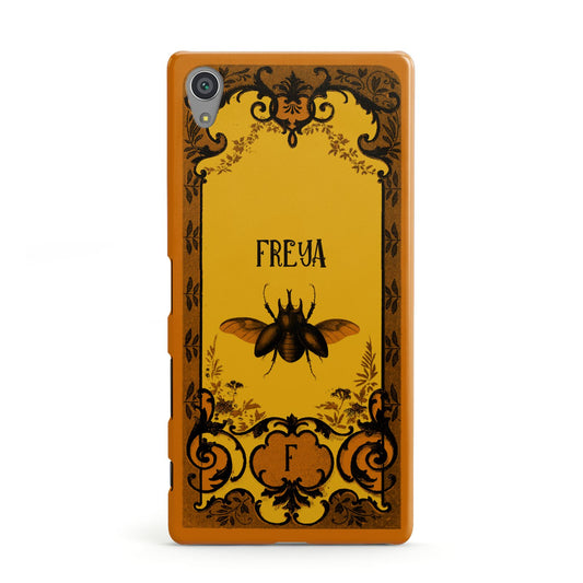 Personalised Vintage Spooky Beetle Sony Xperia Case