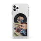 Personalised Vinyl Record Apple iPhone 11 Pro Max in Silver with White Impact Case