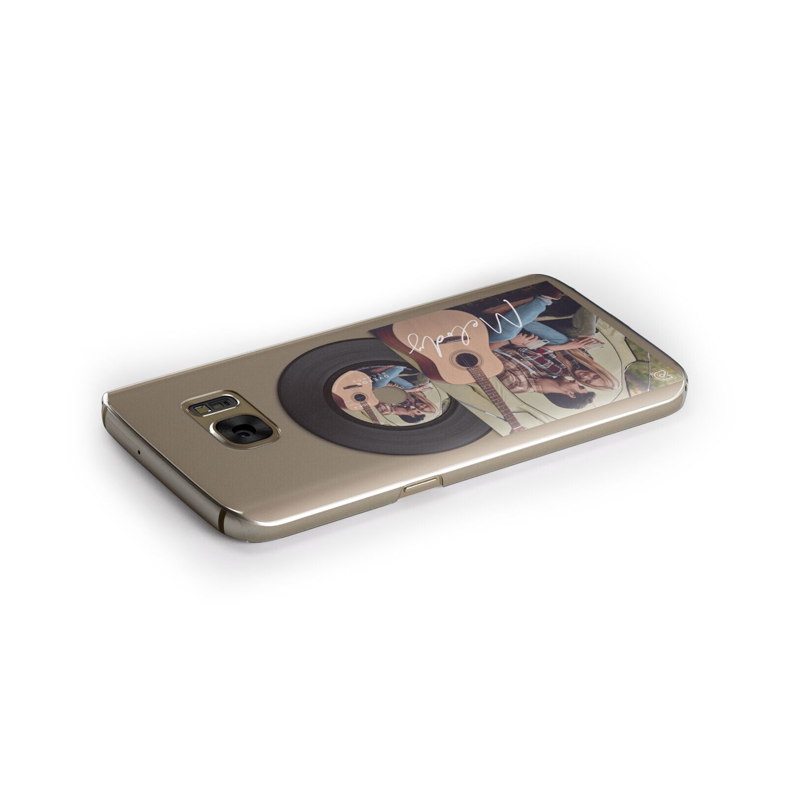 Personalised Vinyl Record Samsung Galaxy Case Side Close Up