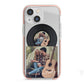 Personalised Vinyl Record iPhone 13 Mini TPU Impact Case with Pink Edges