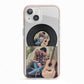 Personalised Vinyl Record iPhone 13 TPU Impact Case with Pink Edges