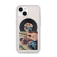 Personalised Vinyl Record iPhone 14 Clear Tough Case Starlight