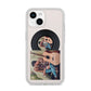 Personalised Vinyl Record iPhone 14 Clear Tough Case Starlight
