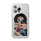 Personalised Vinyl Record iPhone 14 Pro Max Clear Tough Case Silver