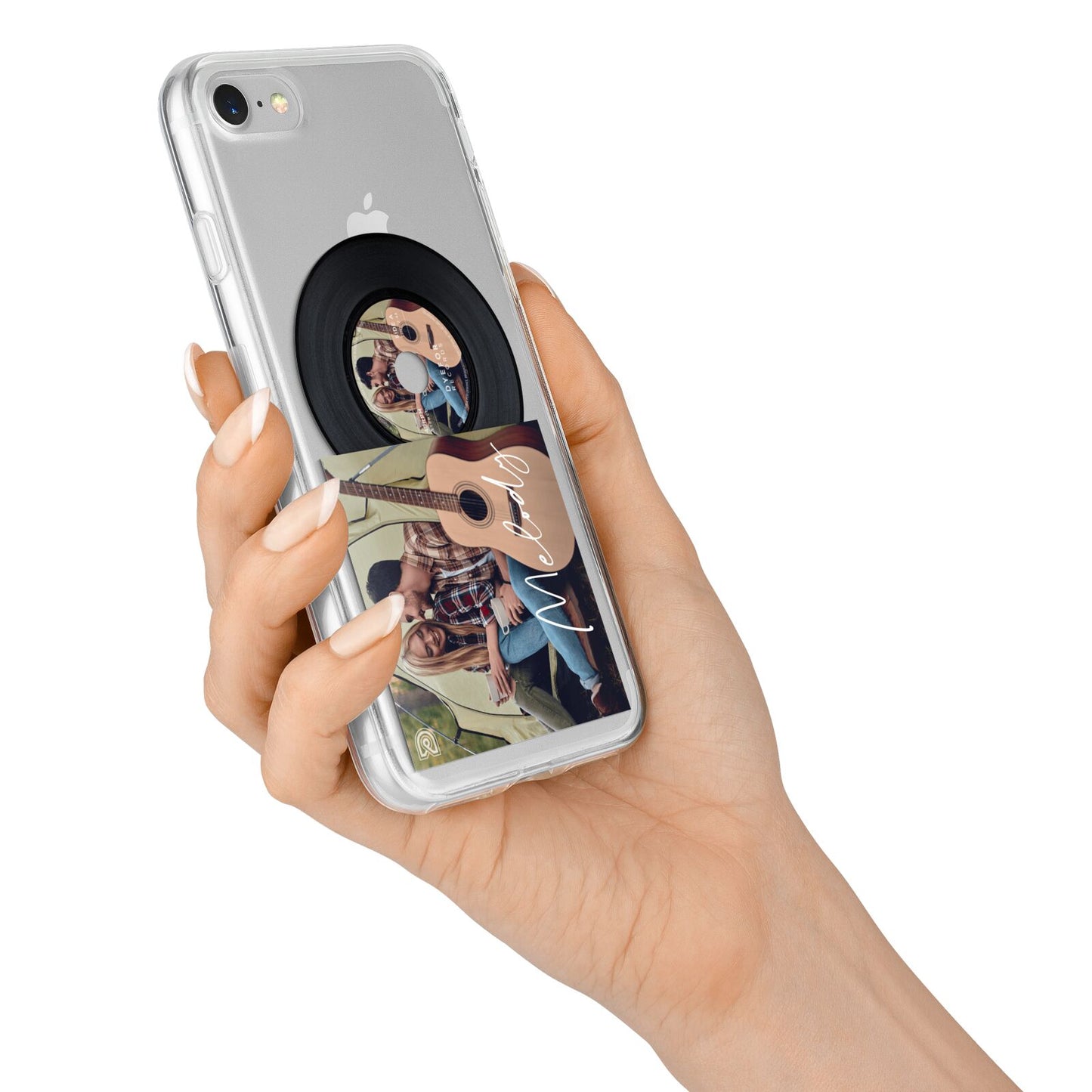 Personalised Vinyl Record iPhone 7 Bumper Case on Silver iPhone Alternative Image