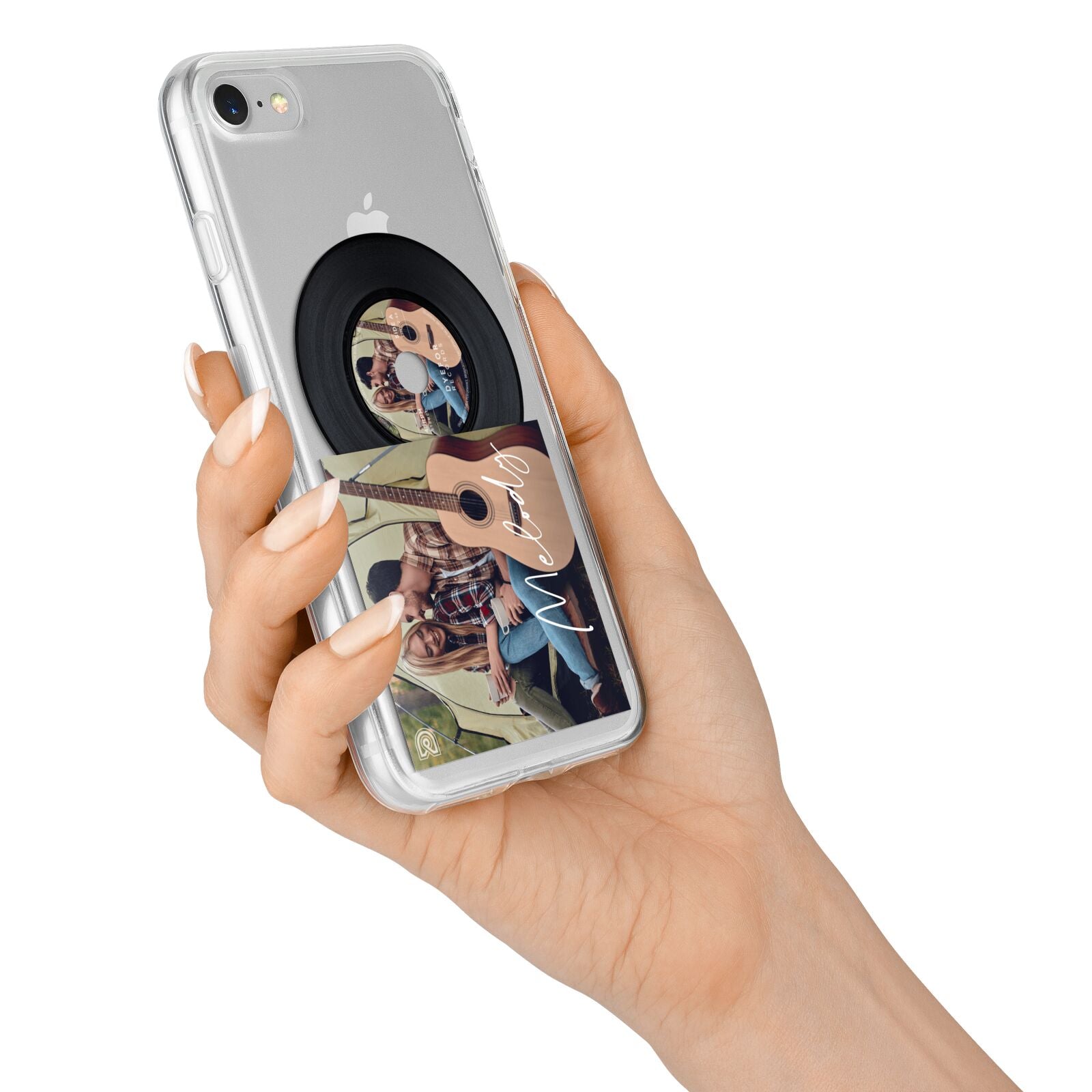 Personalised Vinyl Record iPhone 7 Bumper Case on Silver iPhone Alternative Image