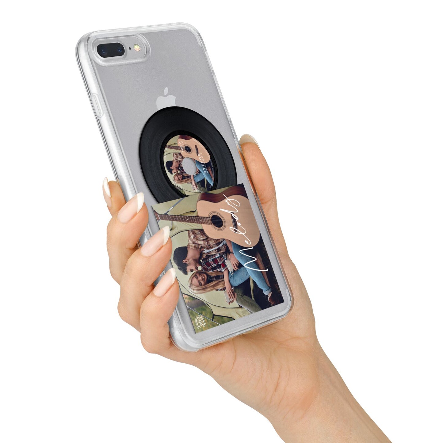 Personalised Vinyl Record iPhone 7 Plus Bumper Case on Silver iPhone Alternative Image