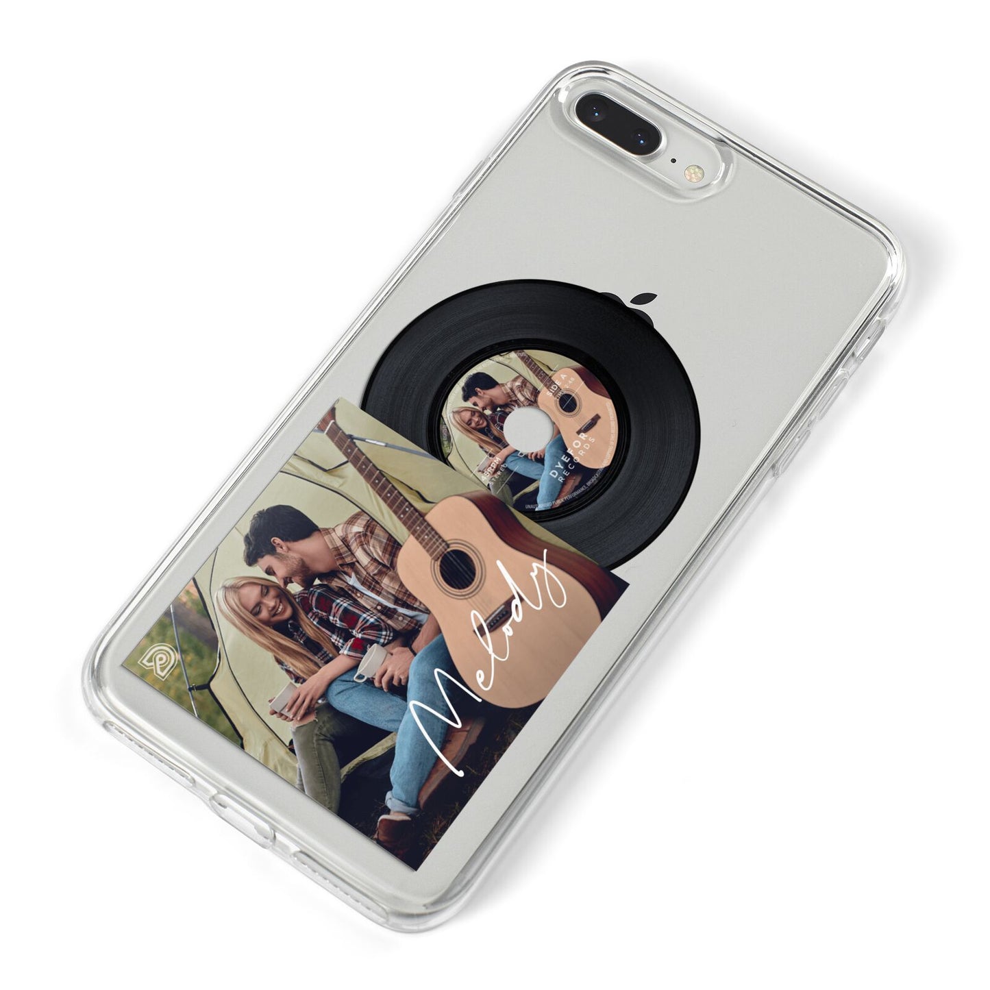 Personalised Vinyl Record iPhone 8 Plus Bumper Case on Silver iPhone Alternative Image