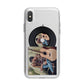 Personalised Vinyl Record iPhone X Bumper Case on Silver iPhone Alternative Image 1