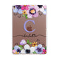Personalised Violet Flowers Apple iPad Rose Gold Case