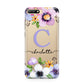 Personalised Violet Flowers Huawei Y6 2018
