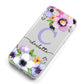 Personalised Violet Flowers iPhone 8 Bumper Case on Silver iPhone Alternative Image