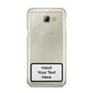 Personalised Warning Label Samsung Galaxy A8 2016 Case