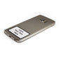 Personalised Warning Label Samsung Galaxy Case Bottom Cutout